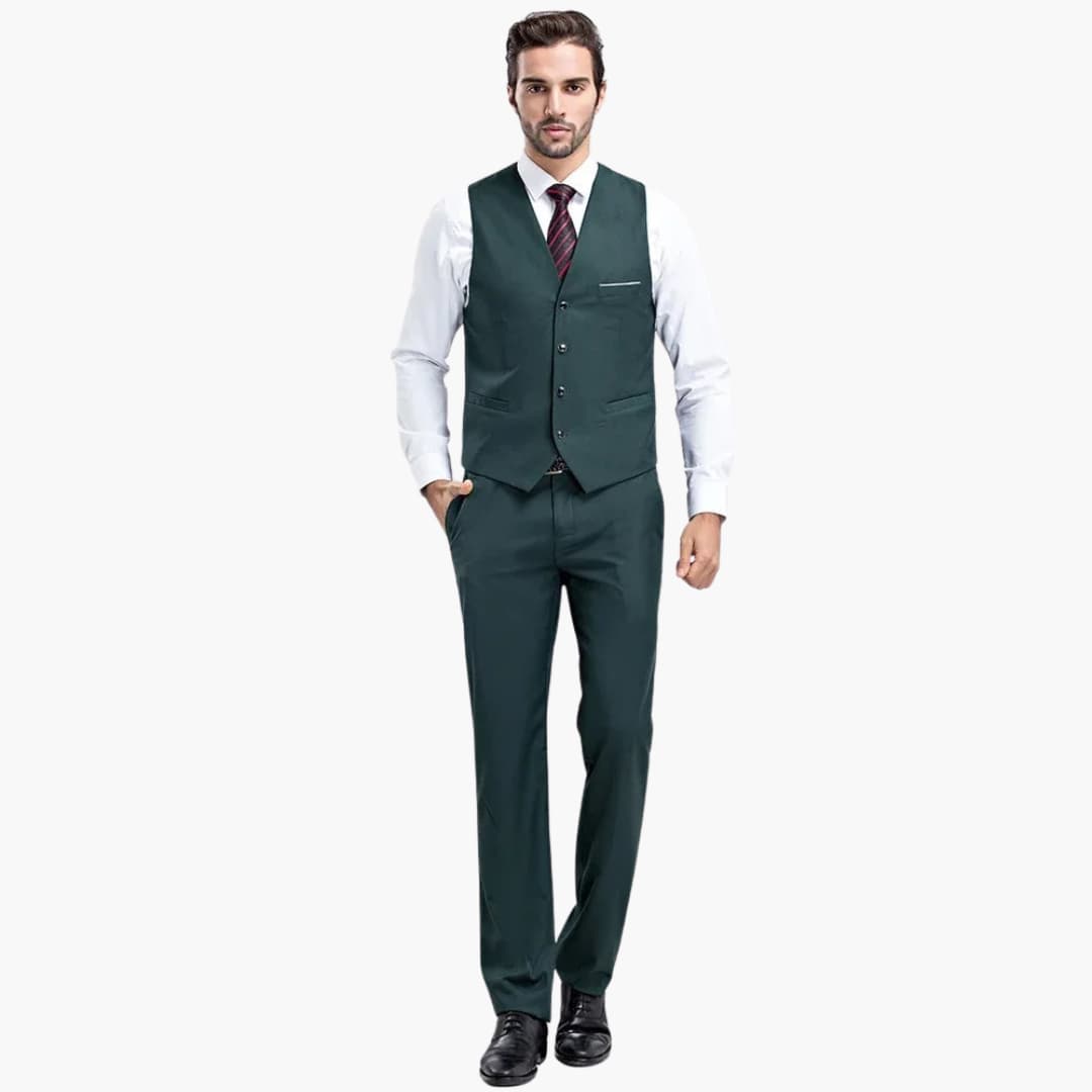 Costume moderne pour invité de mariage - pour hommes avec gilet et pantalon