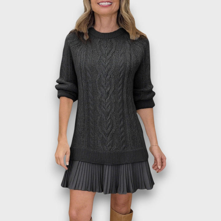 Valentina – Robe en tricot avec ourlet en tulle