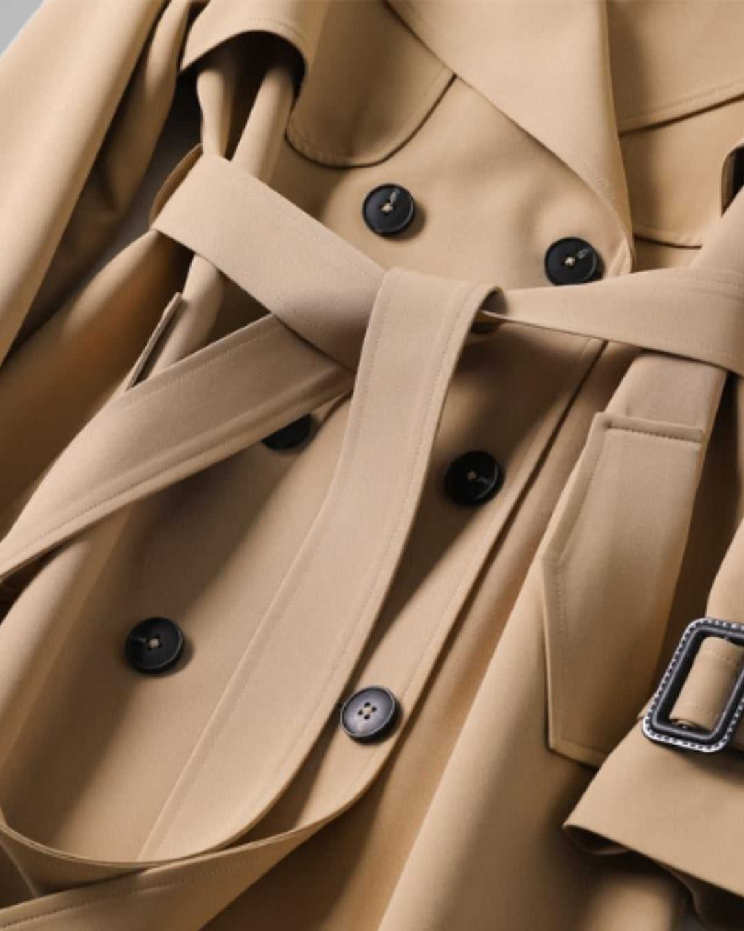 Sandra | Manteau Trench Classique à Ceinture pour Femmes