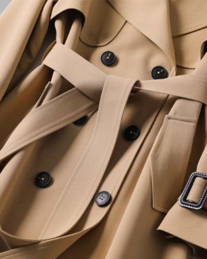 Sandra | Manteau Trench Classique à Ceinture pour Femmes