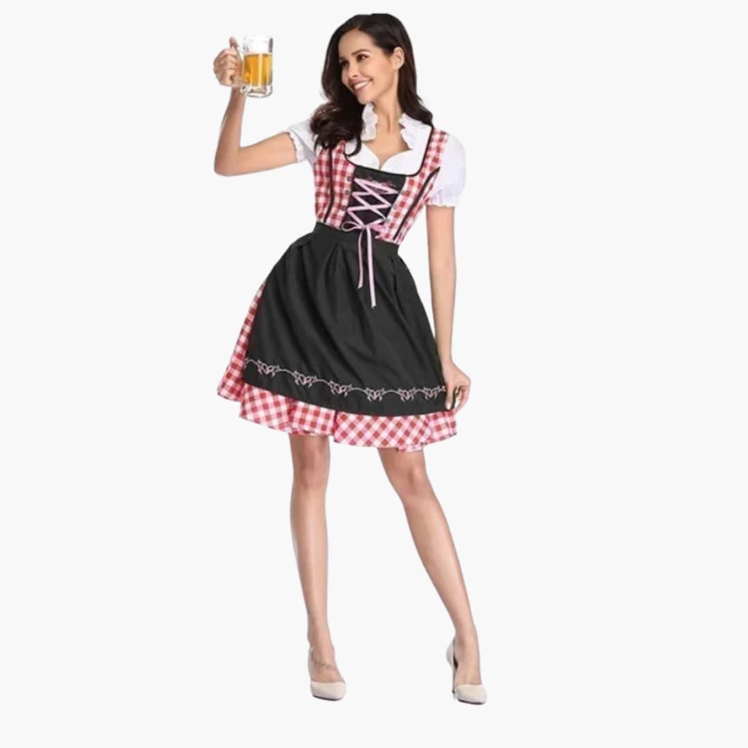 Robe Dirndl avec dentelle pour femmes - Oktoberfest 2025