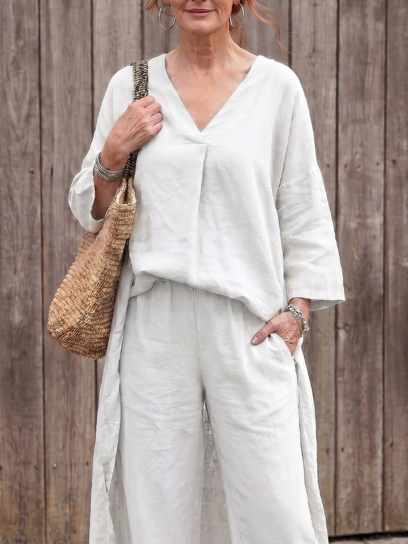 Onyx | Haut tunique ample avec ensemble de pantalons larges