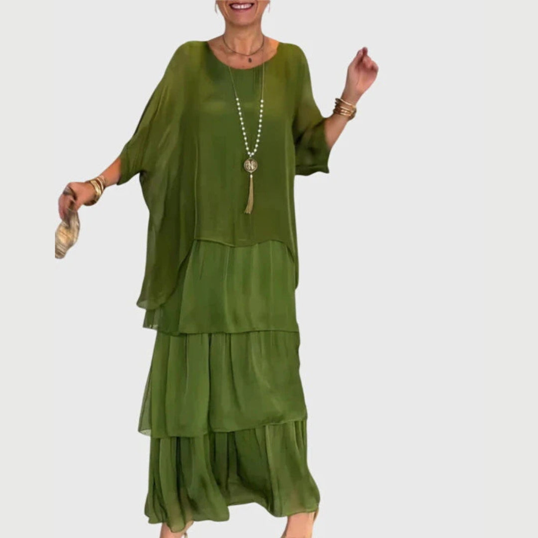 Maja | Robe Maxi à Volants Boho pour Femmes