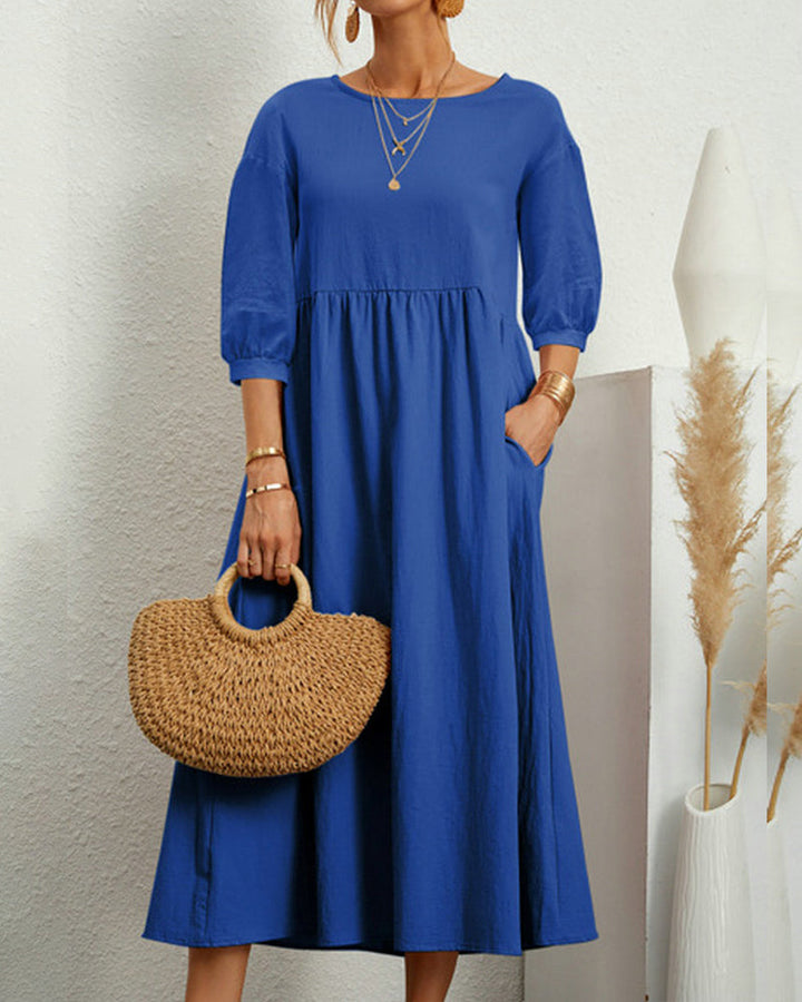 Robe maxi unie pour femmes
