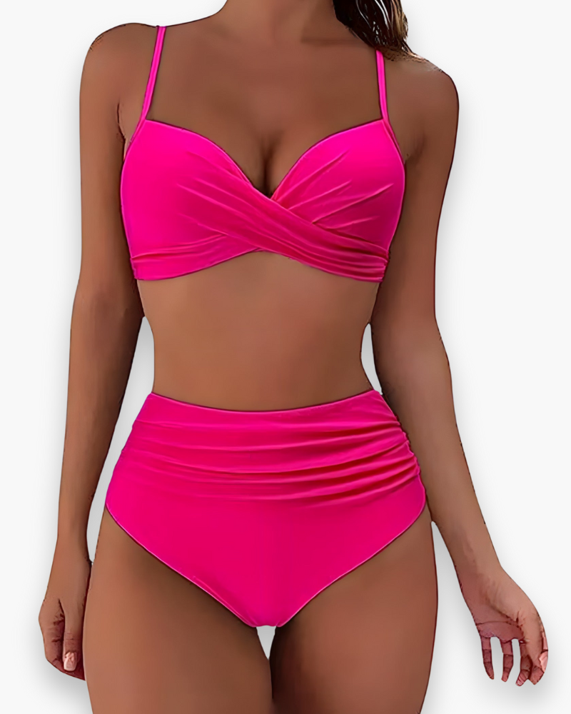 Ensemble de Bikini Taille Haute pour Femmes | Élégant et Flatteur