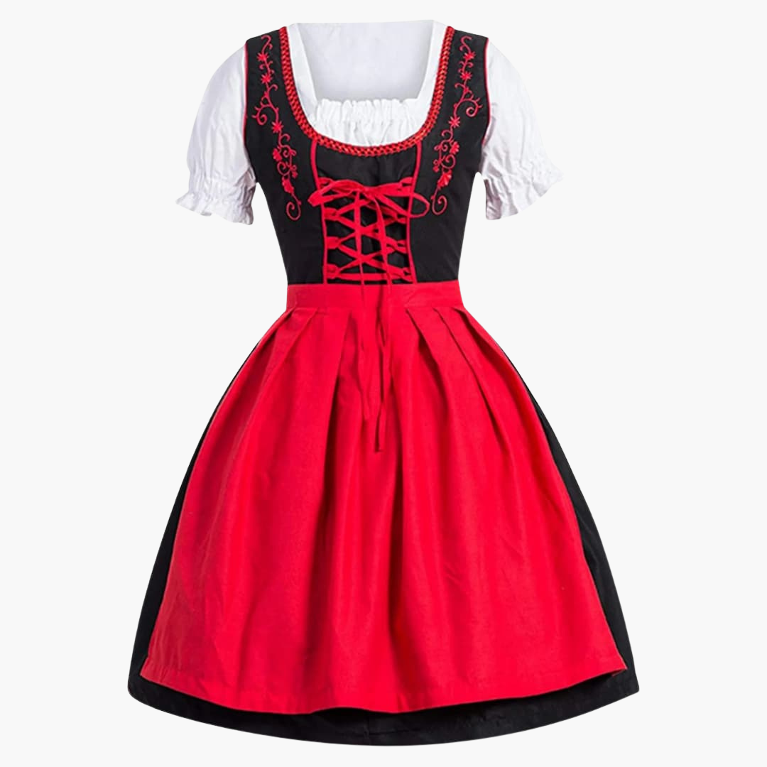 Dirndl traditionnel avec tablier pour femmes - Oktoberfest 2025