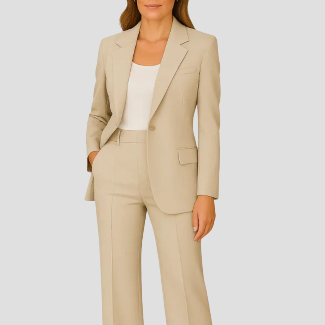 Ensemble de Costume Femme Laura - Blazer Long et Pantalon