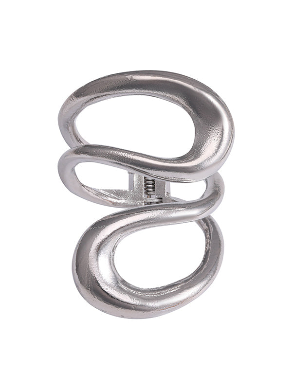 Bracelet géométrique ajouré couleur unie