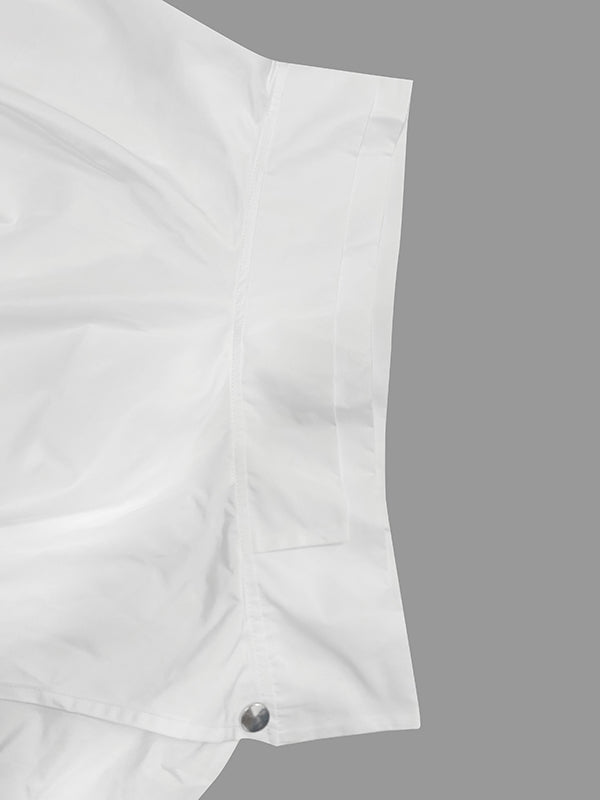 Veste décontractée ample noire à col montant