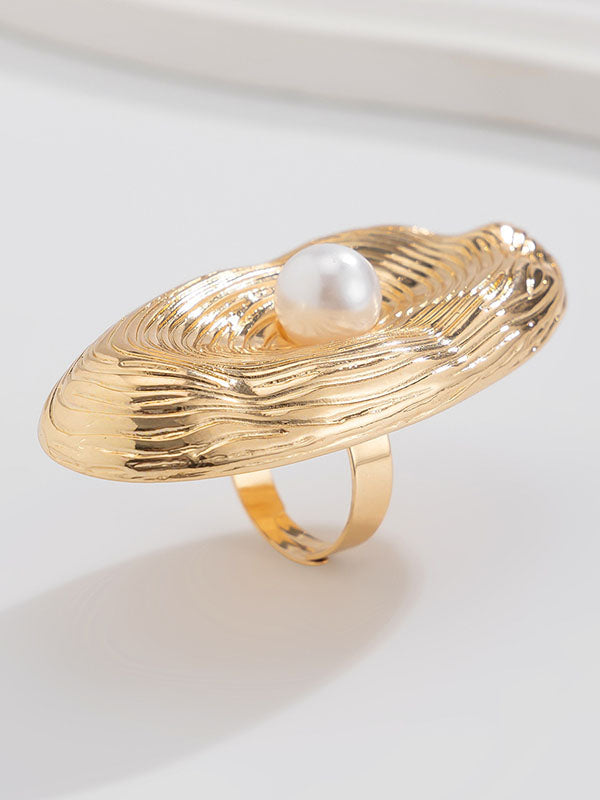 Bague géométrique couleur unie