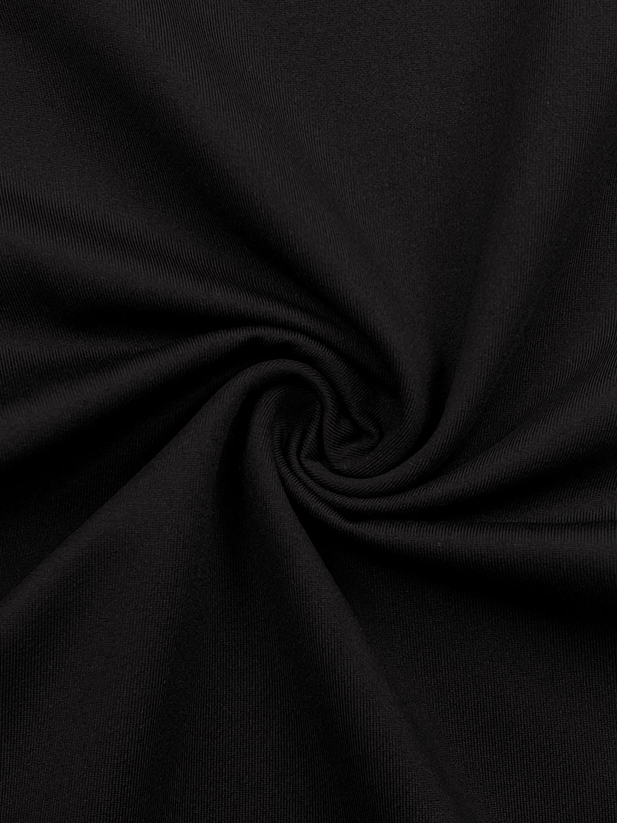 Pantalon ample imprimé décontracté couleur unie