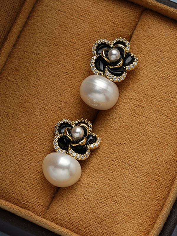 Boucles d'oreilles en forme de fleur