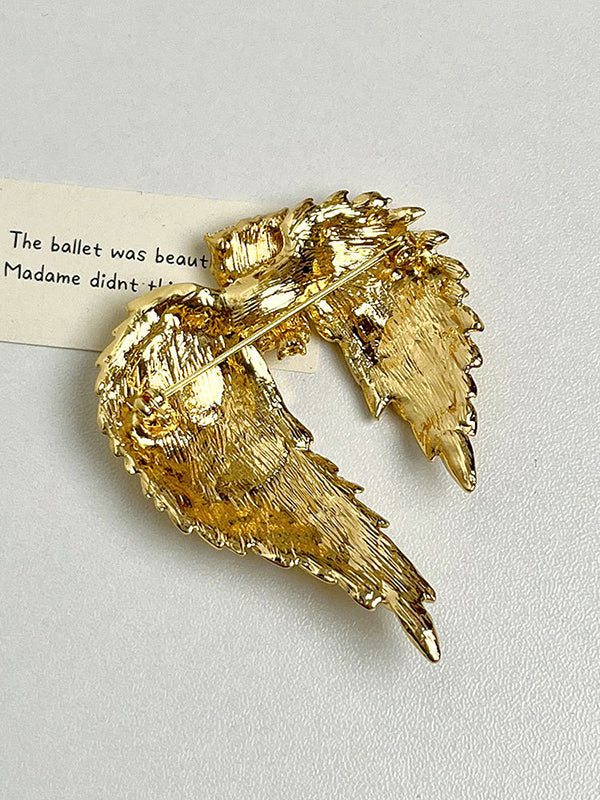 Broche géométrique à strass