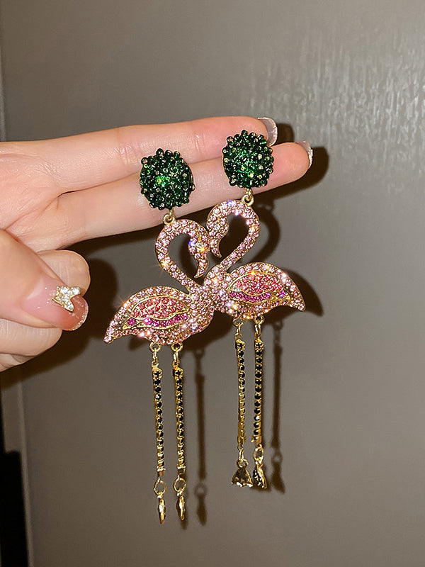 Boucles d'oreilles tendance, en forme d'animal