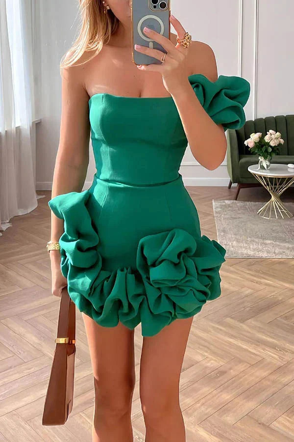 Lena | Robe Minikleid à Fleurs Élégante