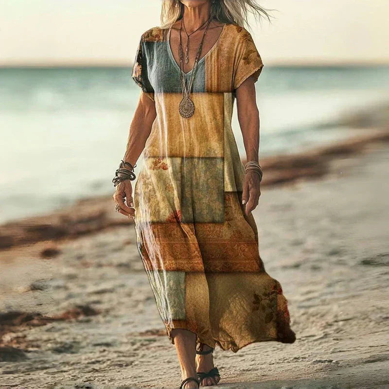 MAYLORA™ | Robe maxi tie-dye décontractée