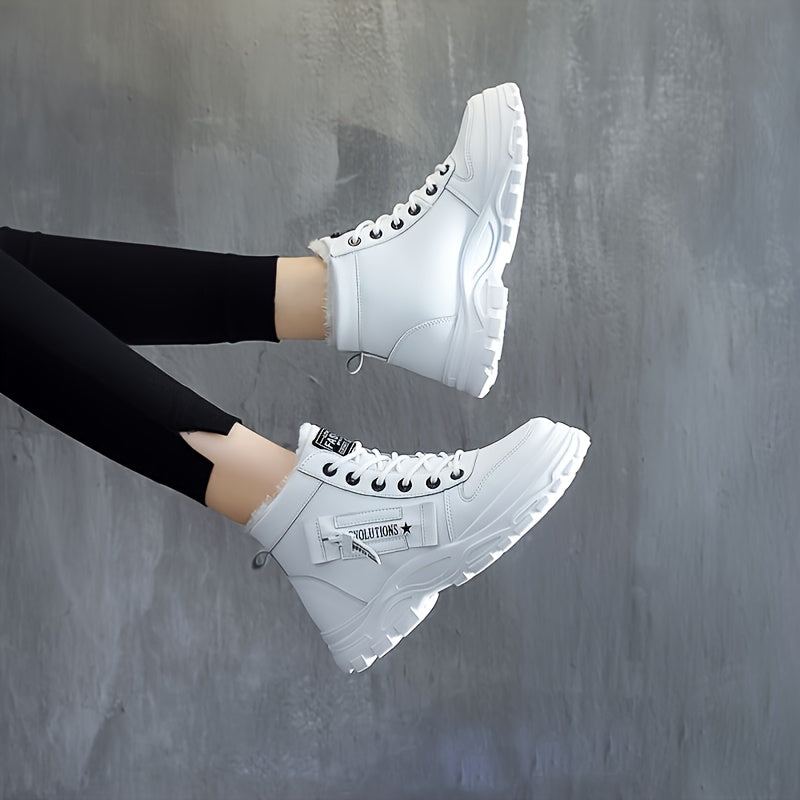 Bottes d'hiver pour femmes | Hautes avec lacets et semelle profilée