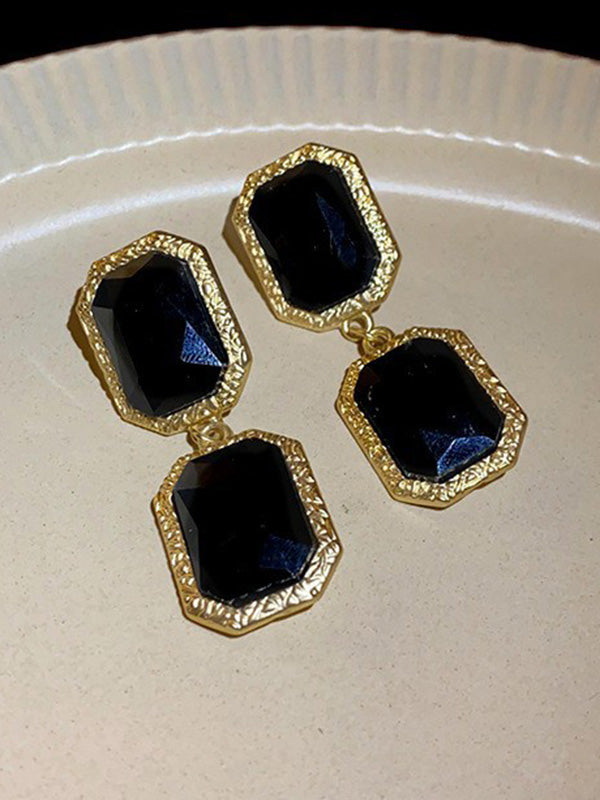 Boucles d'oreilles pendantes géométriques