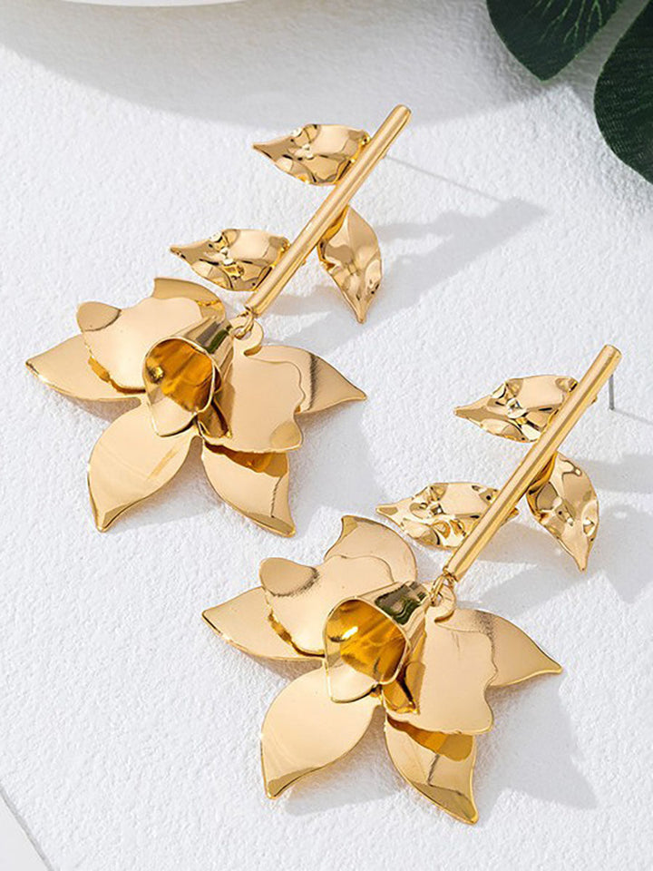 Boucles d'oreilles en forme de fleur