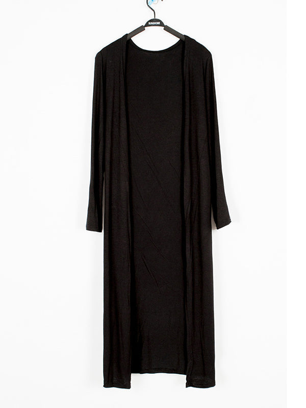 Veste décontractée ample à manches longues, couleur unie