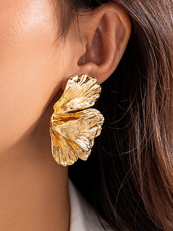 Boucles d'oreilles pendantes géométriques couleur unie