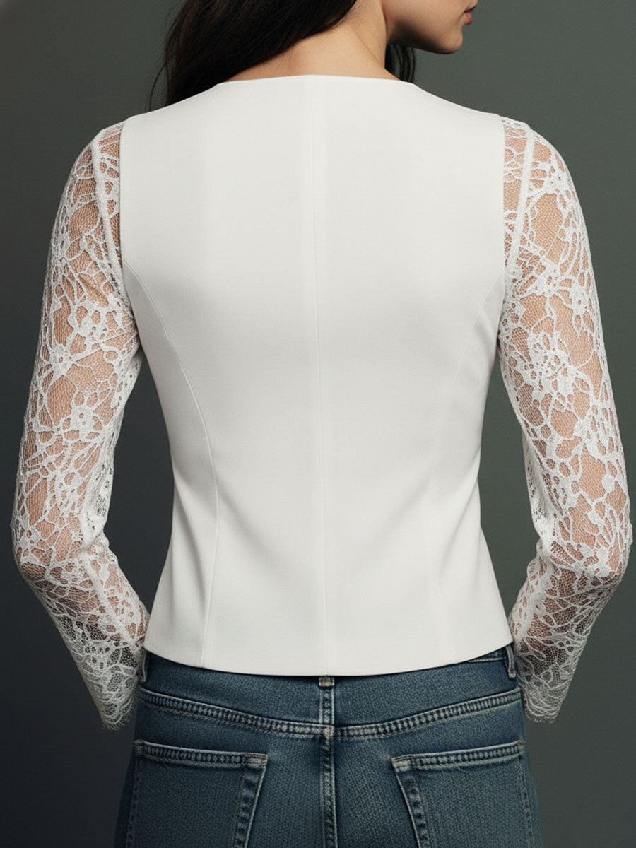 Felicia | Blouse en dentelle délicate au look moderne