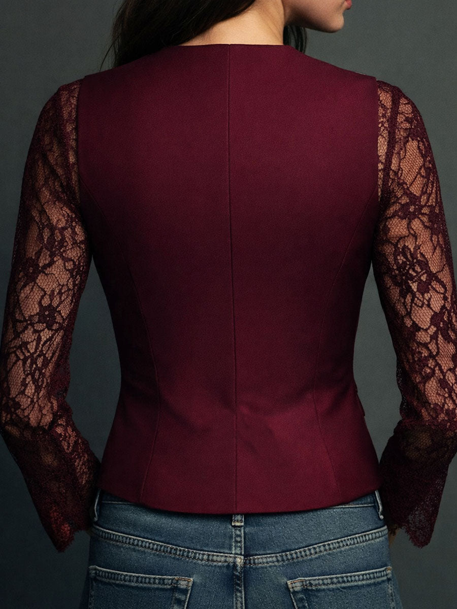 Felicia | Blouse en dentelle délicate au look moderne