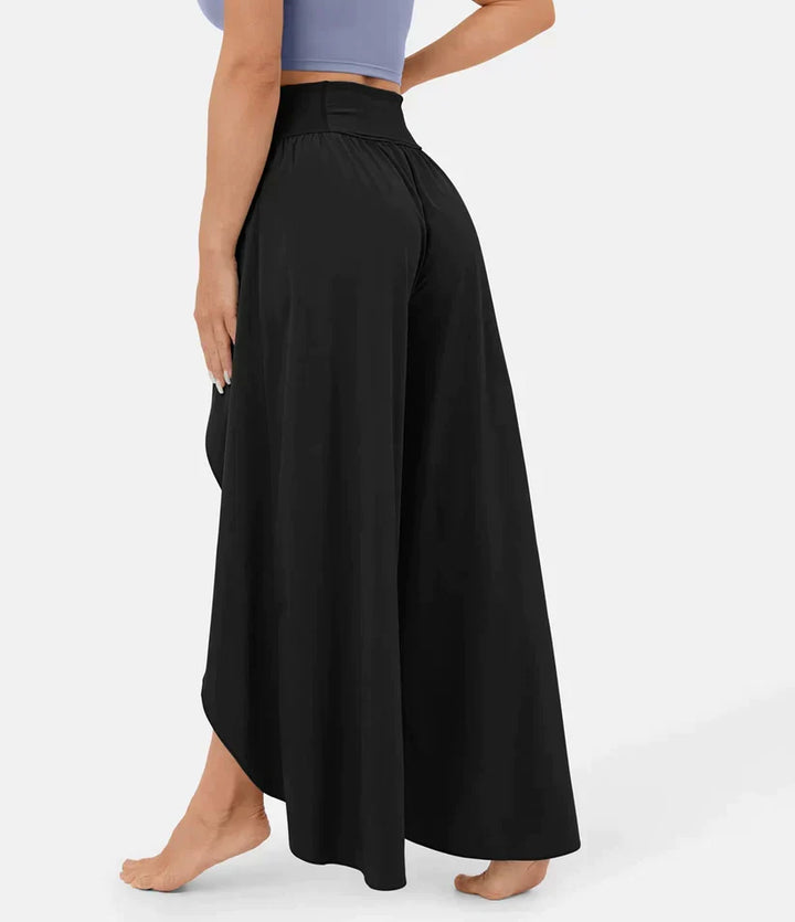 SummerBreeze - Pantalon Palazzo Taille Haute