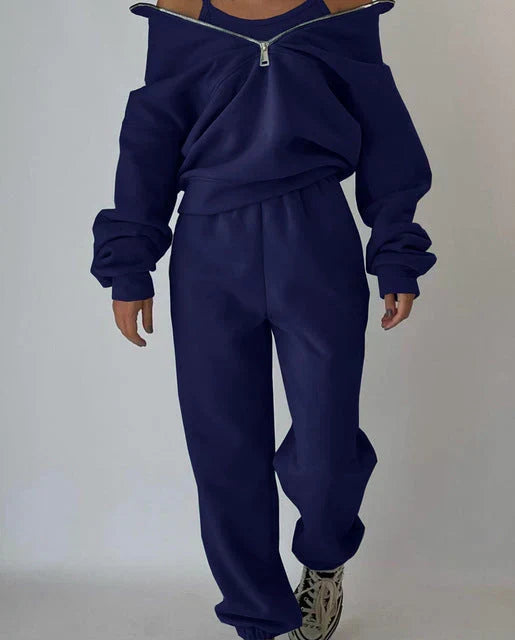 Peja - sweat-shirt et pantalon pour femmes avec fermeture éclair