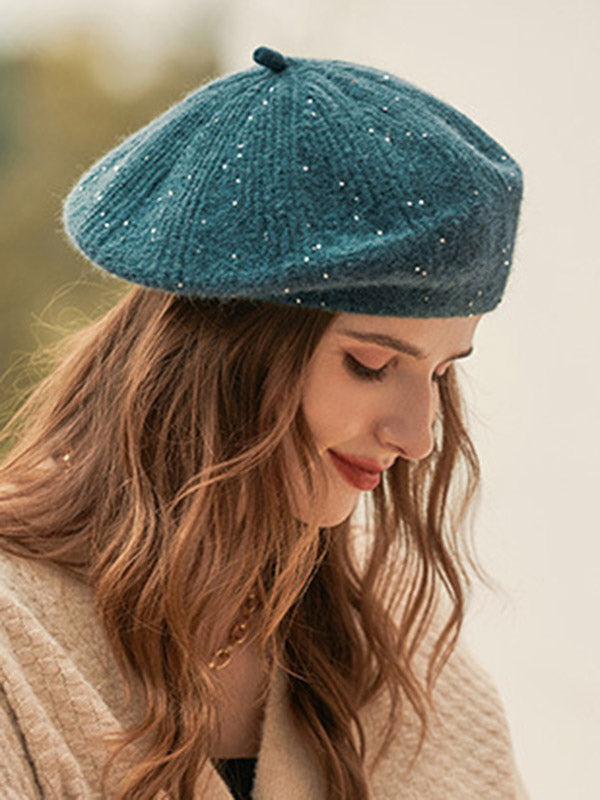 Chapeau bob vintage à paillettes 9 couleurs