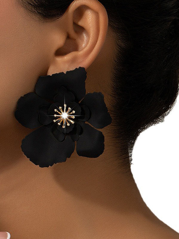 Boucles d'oreilles en forme de fleur