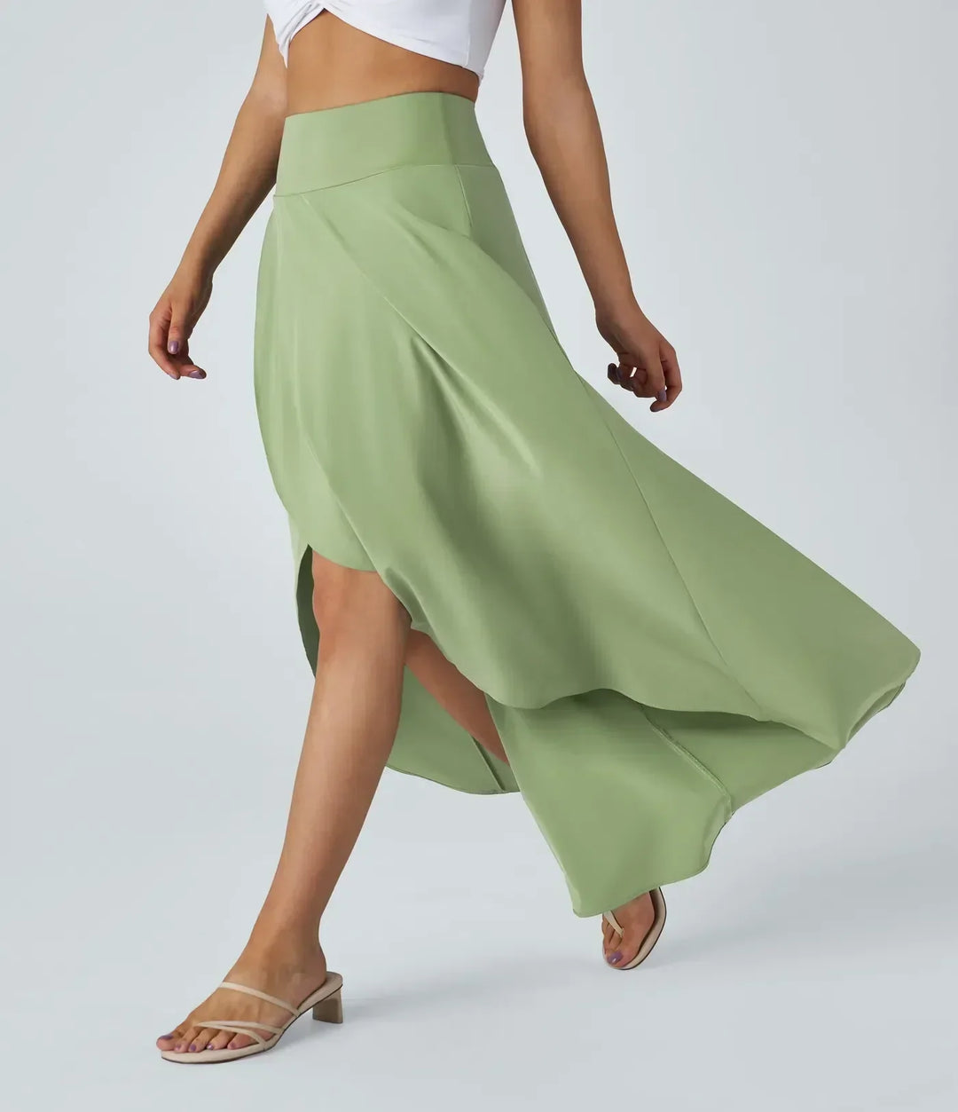 Jupe maxi Natalia avec fente - Élégance stylée et confort.