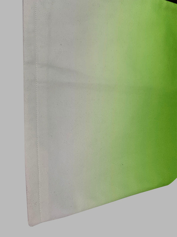 Veste ample boutonnée à manches longues, en dégradé, à poches, à empiècements, à col cranté