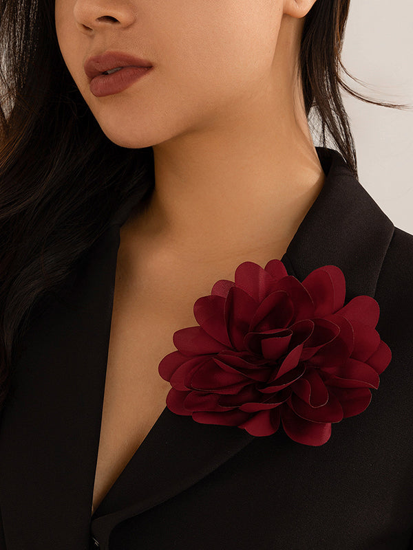 Broche à fleurs en 3D