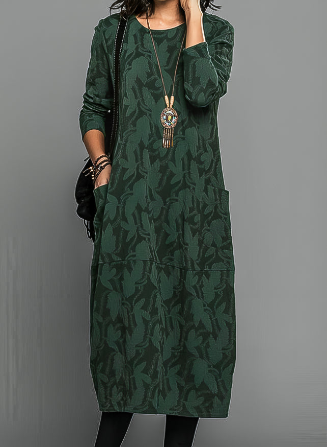 Mara | Robe d'hiver pour femmes avec col rond stylé