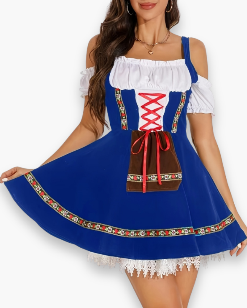 Robe Oktoberfest Femme | Tenue Traditionnelle Classique avec Style Dirndl