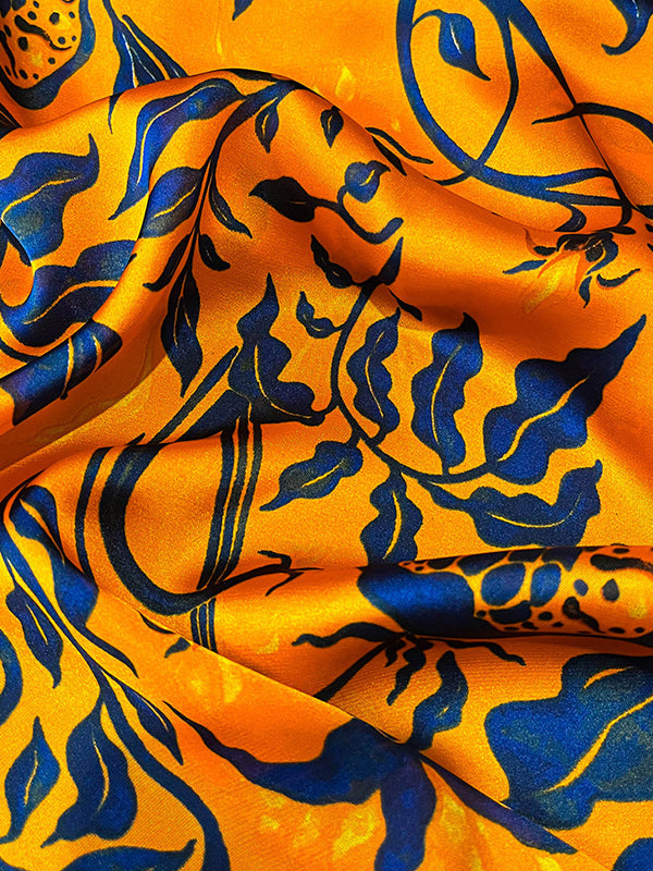 Écharpe à imprimé floral, vintage