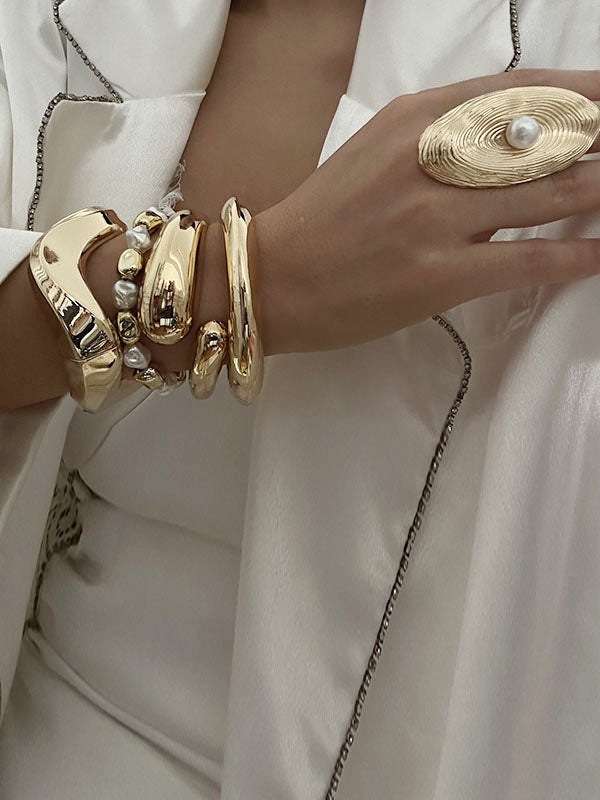 Bracelet perlé géométrique