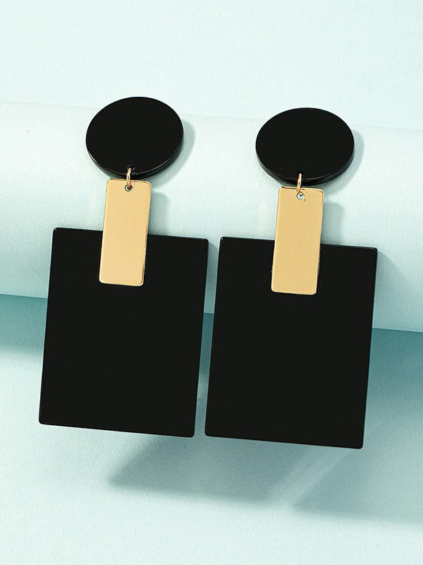 Boucles d'oreilles pendantes géométriques