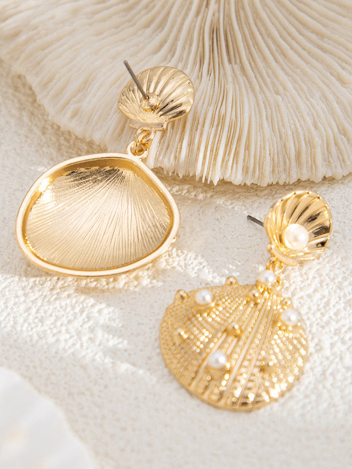 Boucles d'oreilles en forme de coquillage