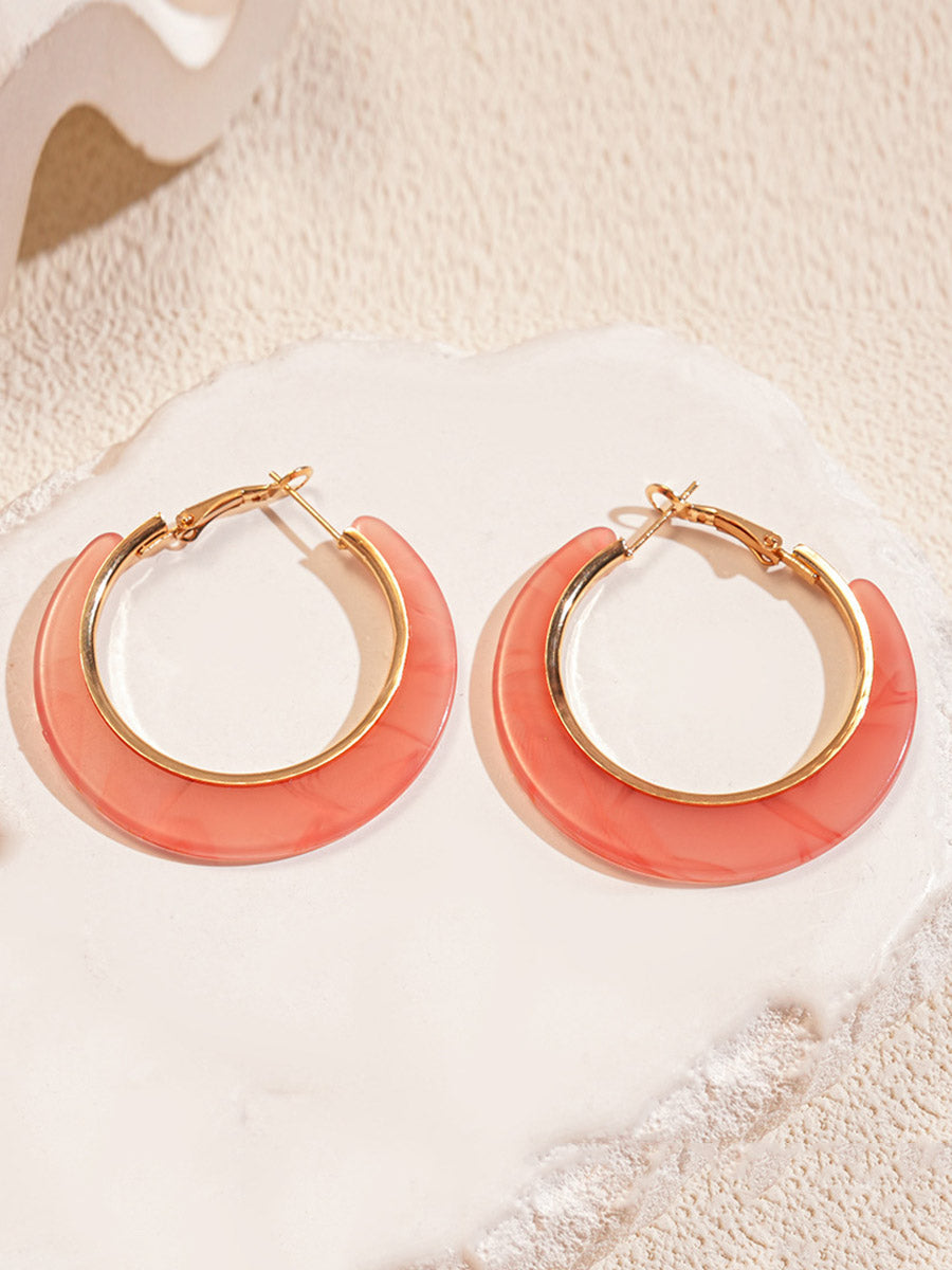 Accessoires pour boucles d'oreilles créoles tie-dye