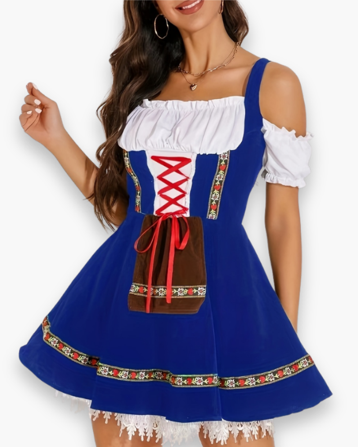 Robe Oktoberfest Femme | Tenue Traditionnelle Classique avec Style Dirndl