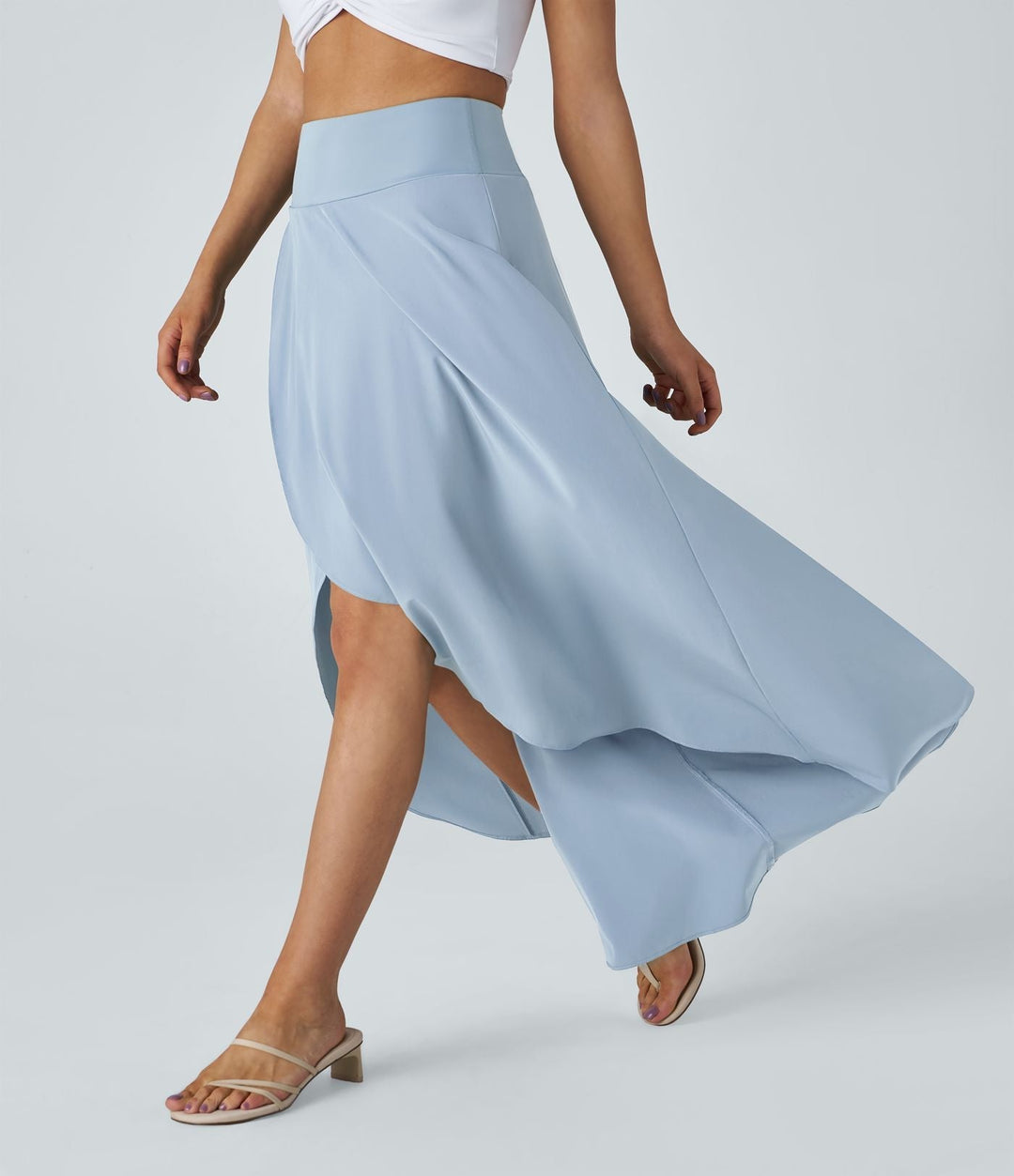 Jupe maxi Natalia avec fente - Élégance stylée et confort.