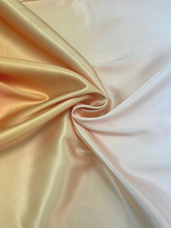 Pantalon ample plissé taille haute, en dégradé, à empiècements