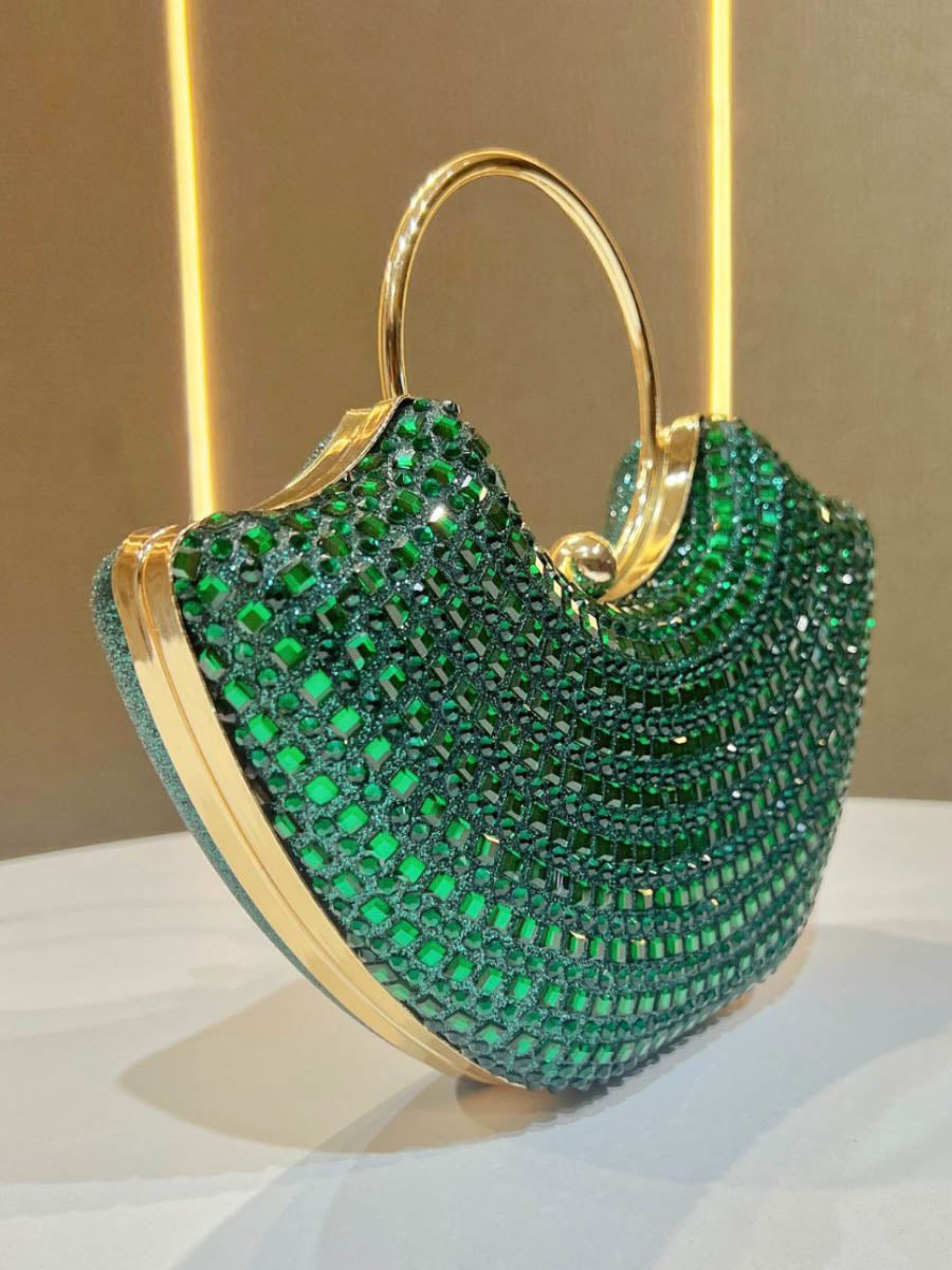 Sac à main à chaîne, à strass