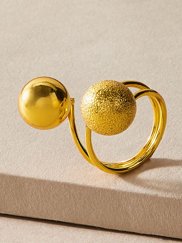 Bague décontractée réglable géométrique