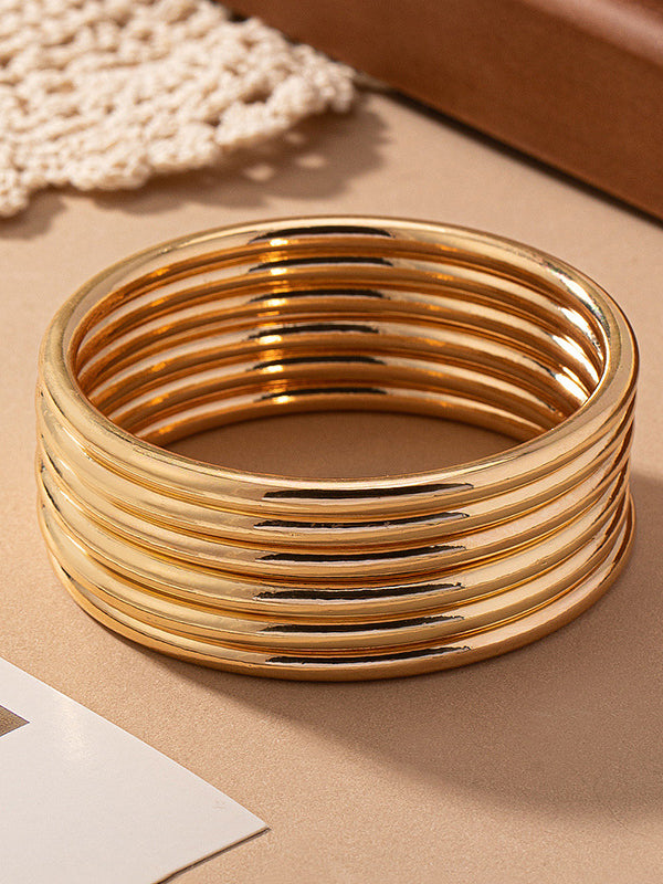 Bracelet géométrique couleur unie
