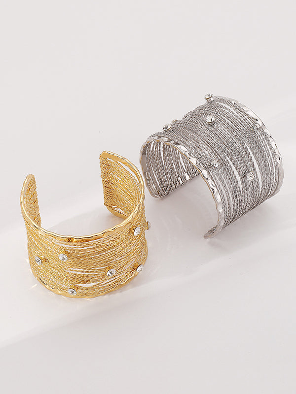 Bracelet géométrique à strass