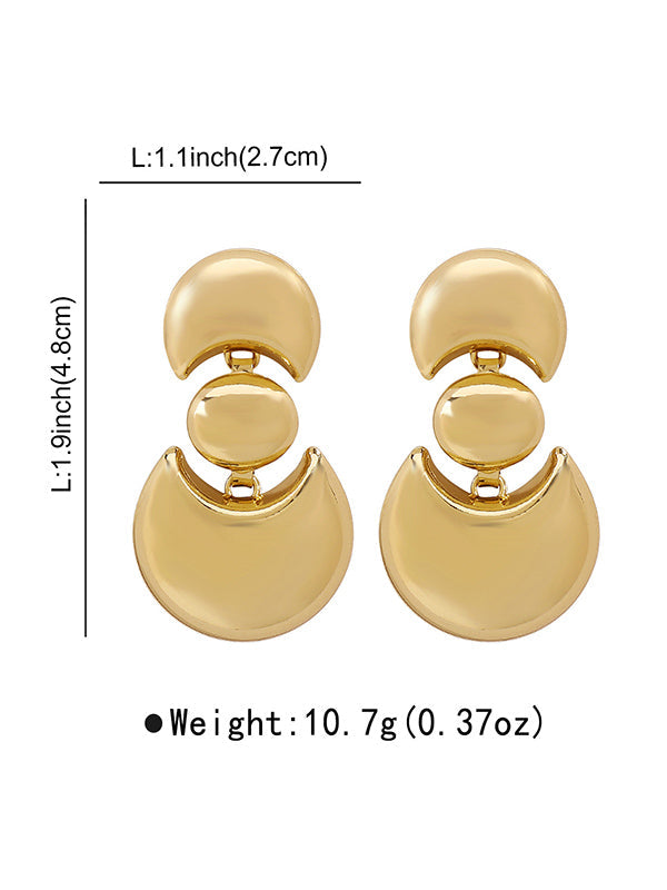 Boucles d'oreilles pendantes géométriques