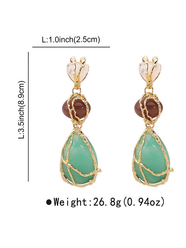 Boucles d'oreilles pendantes géométriques